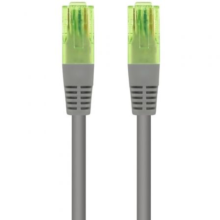 CABLE DE RED LATIGUILLO UTP CCA CAT6 AWG26 0.5 M GRIS NANOCABLE